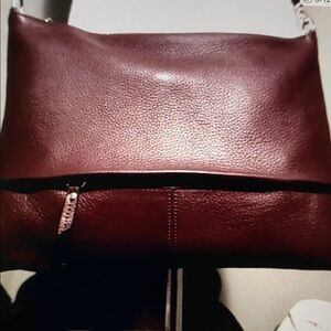 Beautiful SANCTUARY Burgundy Leather Crossbody Bag. NWOT